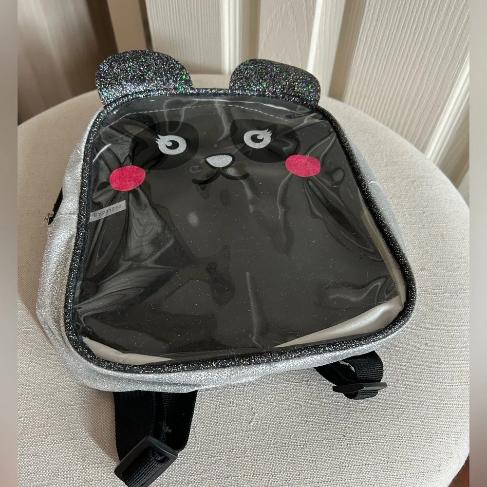 Mini Clear Transparent Panda Backpack Toddler Children School Animal Character
